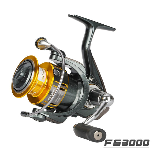 Long Casting Spinning Fishing Reel FS 2000 3000 5.2:1 7kg Drag Power Univesal Freshwater Pike Bass Light Fishing Wheel