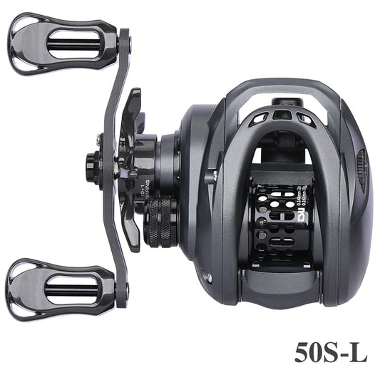 Bait Finesse Low Profile Baitcast Reel Dark Wolf 50S 4kg Ligh Game Casting Fishing Reel 7.1:1 6.1g Shallow Spool 135g