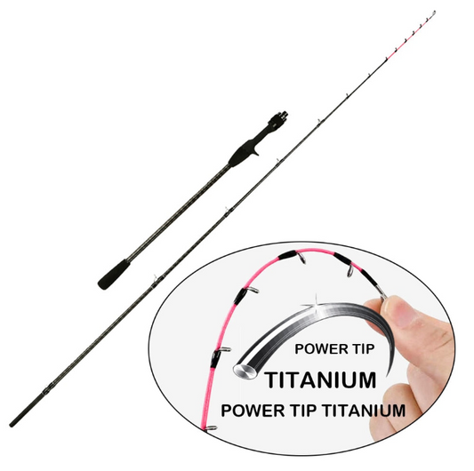 High Quality Boat Rod Strong Titanium Fishing Rod , Casting 1.7M Fishing Rod